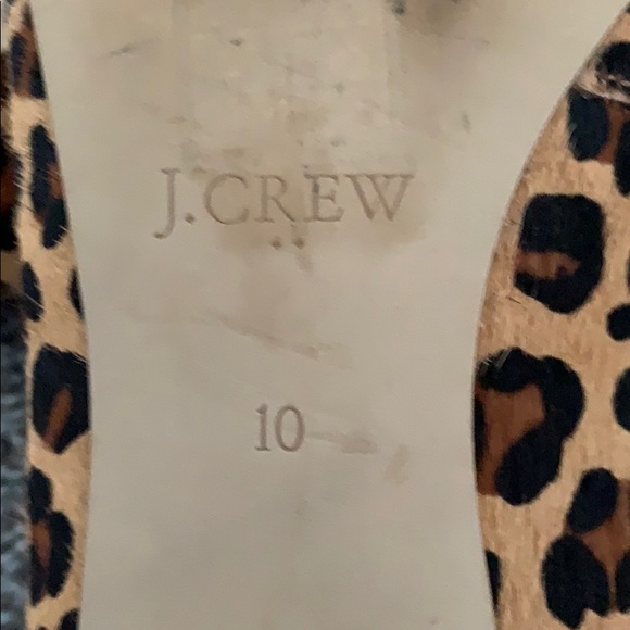 Barely Used J. Crew Lily Calf Hair Heels Size 10 - Picture 4 of 9
